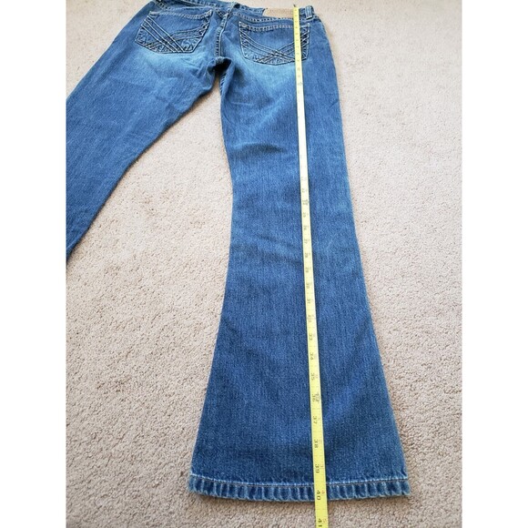Vintage USA Made Abercrombie And Fitch Women's Flare Blue Jeans Size 4 Rn#75654 - Picture 9 of 14